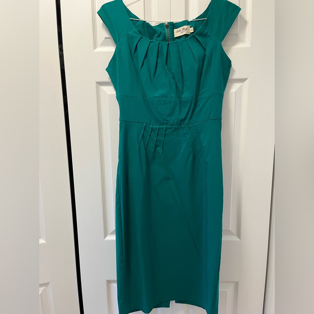 Bettie Page by Tatyana Green Pin Up Fitted Pencil Dress Retro Siz Extra Large XL
